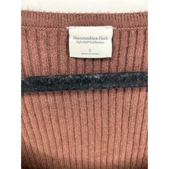 Abercrombie and fitch soft collection brown long sleeve shirt size small - Picture 2 of 3